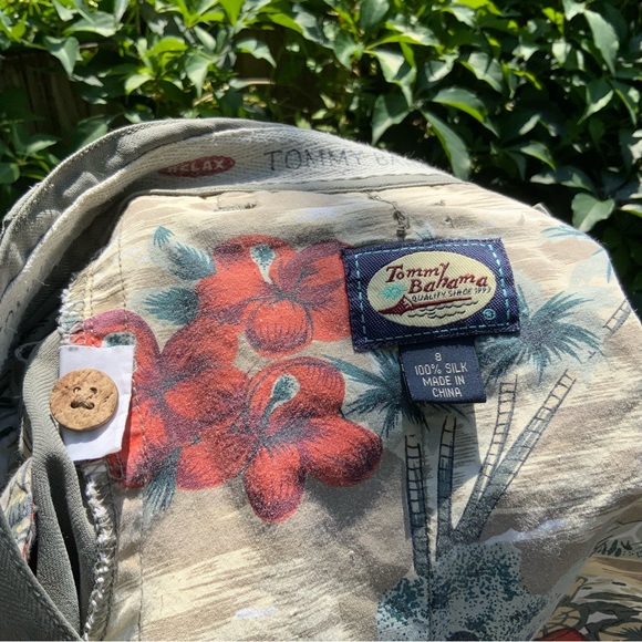 100% Silk Vintage Mid-Length Shorts - Picture 4 of 5